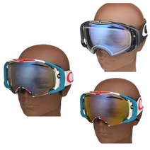 제로테크베이스 오클리 에어브레이크 스키 스노우보드 고글 교체 교환 렌즈, 라이트 옐로우 미러