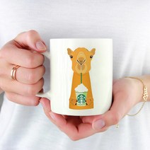 낙타머그컵 소량머그컵주문제작 사진머그컵, 오른쪽