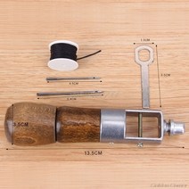 가죽 공예 도구 세트 펀칭 치즐 외 외 Leathercraft 잠금 스티치 재봉 송곳 스레드 키트 바늘 스티치 패브릭 식료품 O27 17 Dropshipping, 1 세트