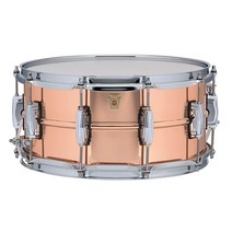 컴퍼니24 Ludwig Copper Phonic 스무스 스네어 드럼 35 6 x 16 5cm(14 5인치) 임페리얼 러그로 매끄러운 마감