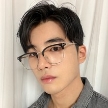 멜라크메 남 여 패션 사각 라운드 하금테 뿔테