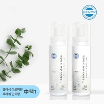 크린위즈 뿌리는 에어컨 항균 발냄새 땀냄새 제거 야외활동 시원한 냉감 옷에 뿌리는 아이스 쿨링 스프레이, 01.블루민트