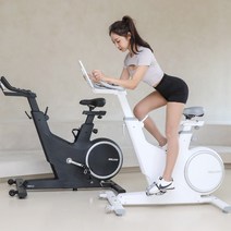 멜킨스포츠 멜킨 젠틀 마그네틱 스피닝 스핀바이크 15kg(방문설치), 문 화이트
