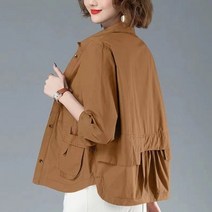 여성 자켓 얇은 짧은 코트 여성 봄 여름 어머니 패션 캐주얼 가디건 작은 셔츠 윈드브레이커 여성 자켓 아