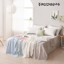 나이스필 풍기인견 모나 피그먼트 워싱 여름 홑이불, 민트