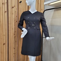 [케네스레이디] 더블버튼 벨트 원피스