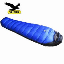 SALEWA 살레와 백패킹 침낭 SALEWA 덕다운 오리털 동계침낭, 800g, 블루 컬러 매칭 800g, 1개
