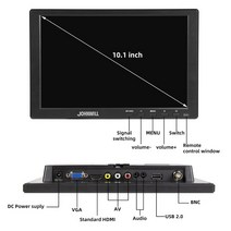 게이밍모니터 와이드 모니터 커브드 10.1 인치 pc 1920x1200 터치 게임 라즈베리 파이 PS3 PS4 XBOX360, 03 10.1 1280x800 Touch