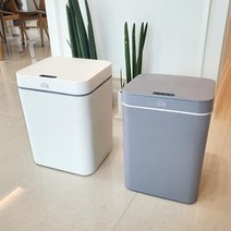 윈프라이스 자동 모션 터치 센서 휴지통 16L, 그레이, 1개