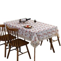 후아나야 식탁보 레이스 테이블보 4-6인용, 120x180cm, 커피