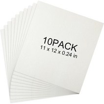 세라믹 섬유 종이 10개 27 9 x 30 5cm(11 12인치) 고온 직사각형 화이트 단열 개스킷 내화성 전자레인지 가마 시트 스토브 보일러 벽난로 DIY 소재용(0 6cm(0, 0.24 In