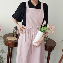 잇츠온 코튼 파스텔 원피스 앞치마, 핑크, 2개