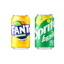 스프라이트 355ml 24입 + 환타파인 355ml 24입