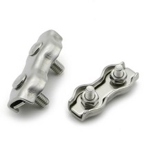 304 스테인레스 스틸 와이어 로프 버클 클립 1 개 2mm 3mm 4mm 5mm 6mm 케이블 클램프 더블 그립 패스너 하드웨어 액세서리, m4