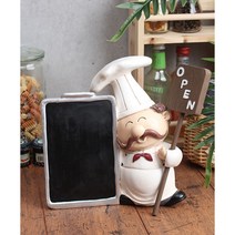 Countryitem 구스토 주방장 오픈 클로즈 칠판