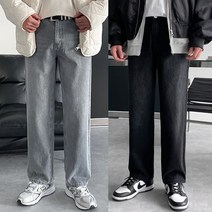 겨울 세미와이드 +5cm 숏/롱 기장선택 기모선택 뒷밴딩데님 5529