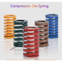 원피스 다이 스프링 외경 12mm 직사각형 내경 6mm 길이 20-100mm, Brown, 12x6x100mm