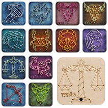 아기자기우드 별자리 스트링아트 12종 (12cm) 팬시우드 DIY, 9. 천칭자리(B) -A57-0055(실 미포함)