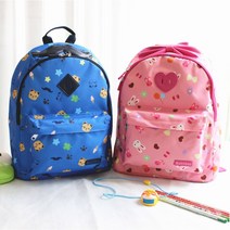 바비즘 애니멀 토끼 호랑이 패턴 키즈 아동 유아 초등 백팩 소풍가방