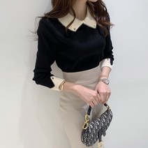 미나그램 여성용 유어덴 앙고라 카라 니트