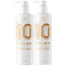 미쟝센 살롱 샴푸 플러스 클리닉 10 손상모발용 400mlx2개, 400ml, 2개