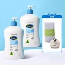 세타필 바디 워시 클렌저 (장바구니추가)1+1 대용량 바디워시 산뜻한향 1000ml + 샤워타올 모공브러쉬 증정+쇼핑백