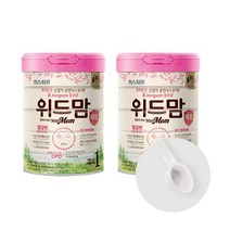 위드맘 리뉴얼 100일 2캔 + 20ml 스푼 2개입 황금변 유산균 파스퇴르 아기분유, 1세트
