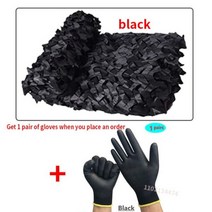 가제보 캠핑 이너매트 군사 위장 그물 사냥 위장 그물 정원 전망대 그물 차 천막 화이트 블루 그린 블랙 정글 사막 색상, 검은 위장, 2x5m