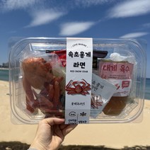 속초 홍게라면 수율 80% 홍게 한마리가 통째로 들어간 밀키트 캠핑음식 국물요리 술안주, 홍게라면 밀키트 4팩