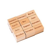 시간 계획 여행 빈티지 일러스트 우드 만년 스탬프 다꾸 다이어리 꾸미기, 01 : 행성