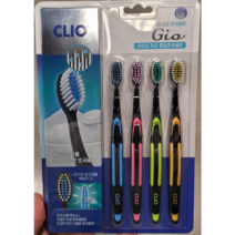 크리오/클리오 지오 Gio 향균&베이킹소다 초극세모 칫솔 4입X4팩 총16개 (신형)