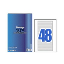 폼텍 CD케이스용라벨 LQ-3642S/48칸/20매, 없음