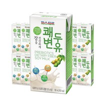 파스퇴르 쾌변두유 플레인 190ml 20입 쾌변 증정품 식사대용, 50세트