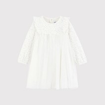PETIT BATEAU [빠른배송] 베이비 스타 패턴 롱슬리브 원피스