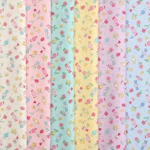 원단 세트 퀼트게이트 퍼니 퍼니 캔디 14 셔팅 프린트원단 6종