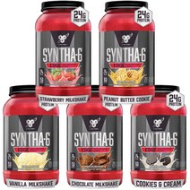 BSN SYNTHA-6 Edge 비에스엔 신타6 엣지 28서빙 1.02kg (2.25lb) 5가지 맛, 스트로베리 밀크쉐이크