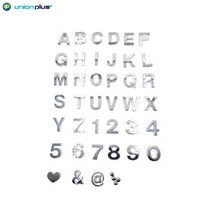 유니온 이니셜 입체 디자인 스티커 문자 은색 G 특수문자 디자인 레터링 숫자 꾸미기 DIY 문자 네임 이니셜