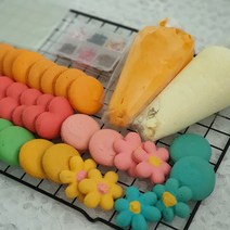 수제마카롱 마카롱 꼬끄 마카롱 밀키트 DIY 오븐없이 집에서 마카롱만들기 세트 아이들과 마카롱만들기, 크림치즈