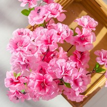 진달래 매화 아잘레아 인테리어 봄 장식 모음 조화 소품 플트 봄맞이 축제 VOC 테스트 통과 2, 01.봄내음진달래부쉬 53cm, 진핑크, 1개