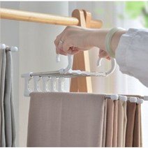 5단바지걸이 바지옷걸이 바지 정리대, 바지걸이-블랙