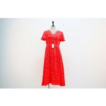 (MINISSHOP)민스샵 레드 도트 브이넥 원피스(S)