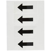 일본직발송 10. 세이프런(SAFERUN) 배관 식별 방향표시 스티커 PVC 39x79mm(화살표 크기 53x28mm) 흰색 바, One Size_검정화살표 PVC, One Size_검정화살표 PVC