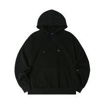 NUHABIT 제작 7일 N/H 무지 오버핏 후드 (OFNHOOD)_블랙