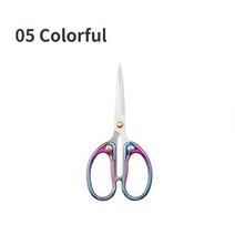 스테인레스 스틸 사무실 가위 울트라 샤프 블레이드 홈 스쿨 바느질 패브릭 DIY 공예 용품, 12 05 Colorful