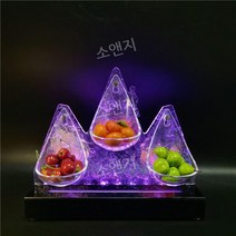 술집 야광 바 스낵 플레이트 과일 플래터, 마운틴 피크 워터 드롭 6 층