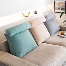 (코어무역) 극세사 침대 삼각 등받이쿠션 허리쿠션 쇼파 경추 목 만능, 진그레이