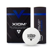 XIOM 엑시옴V 탁구공 시합구 ABS 3스타 (6입)