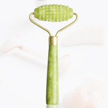 페이스 탄력 마사지기 부모님 선물 롤러 슬림 지압, 청옥(괄사 10049), 1개