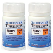 슈에슬러 티슈 솔트 콤브 5 Nerve 토닉 125정 Schuessler Comb Tonic 125 Kpf 2개