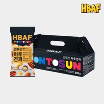 [HBAF] NEW 바프 먼투썬 하루견과 블랙 선물세트 (20g X 30봉), 단품